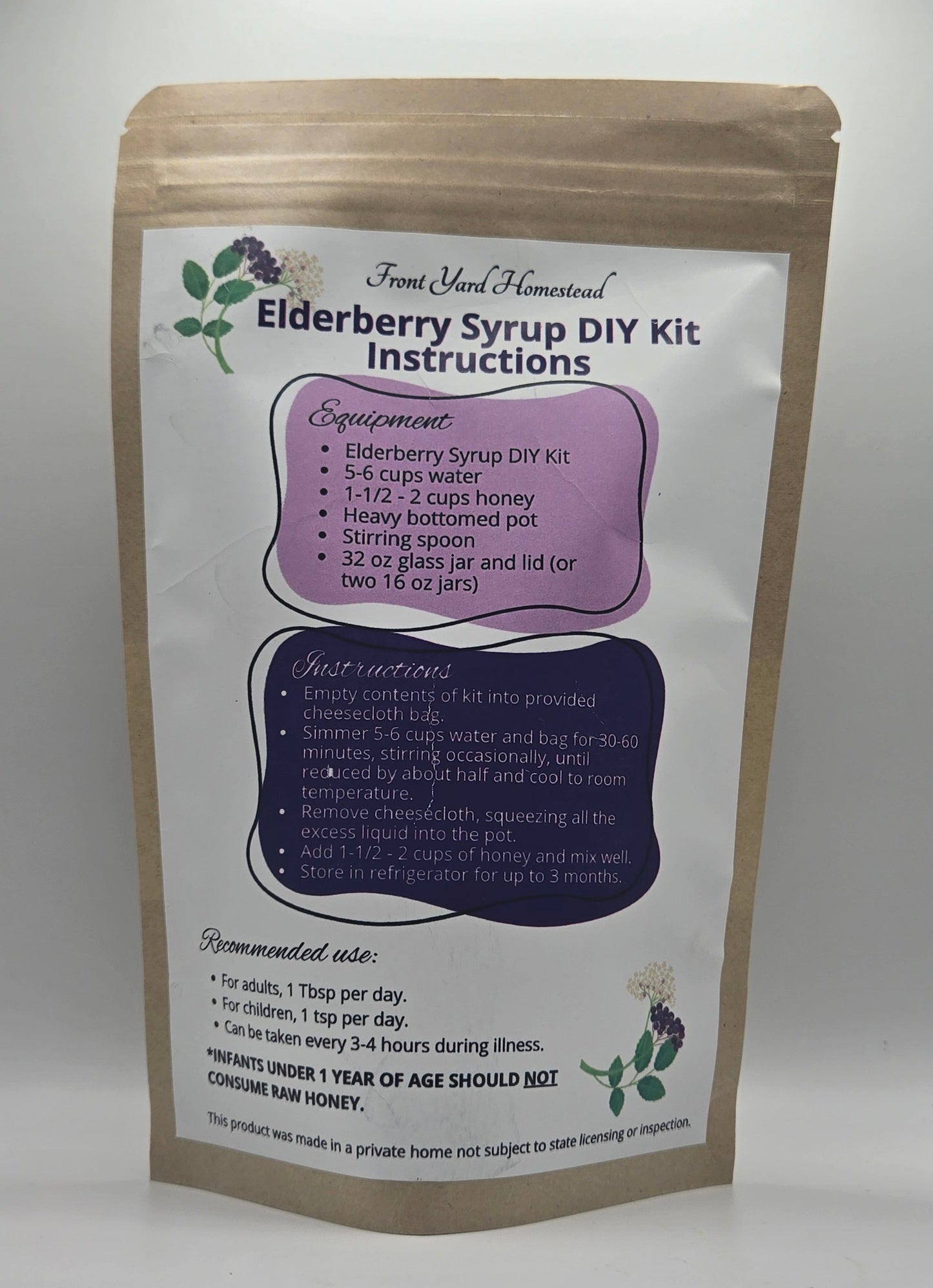 Elderberry Syrup DIY Kit