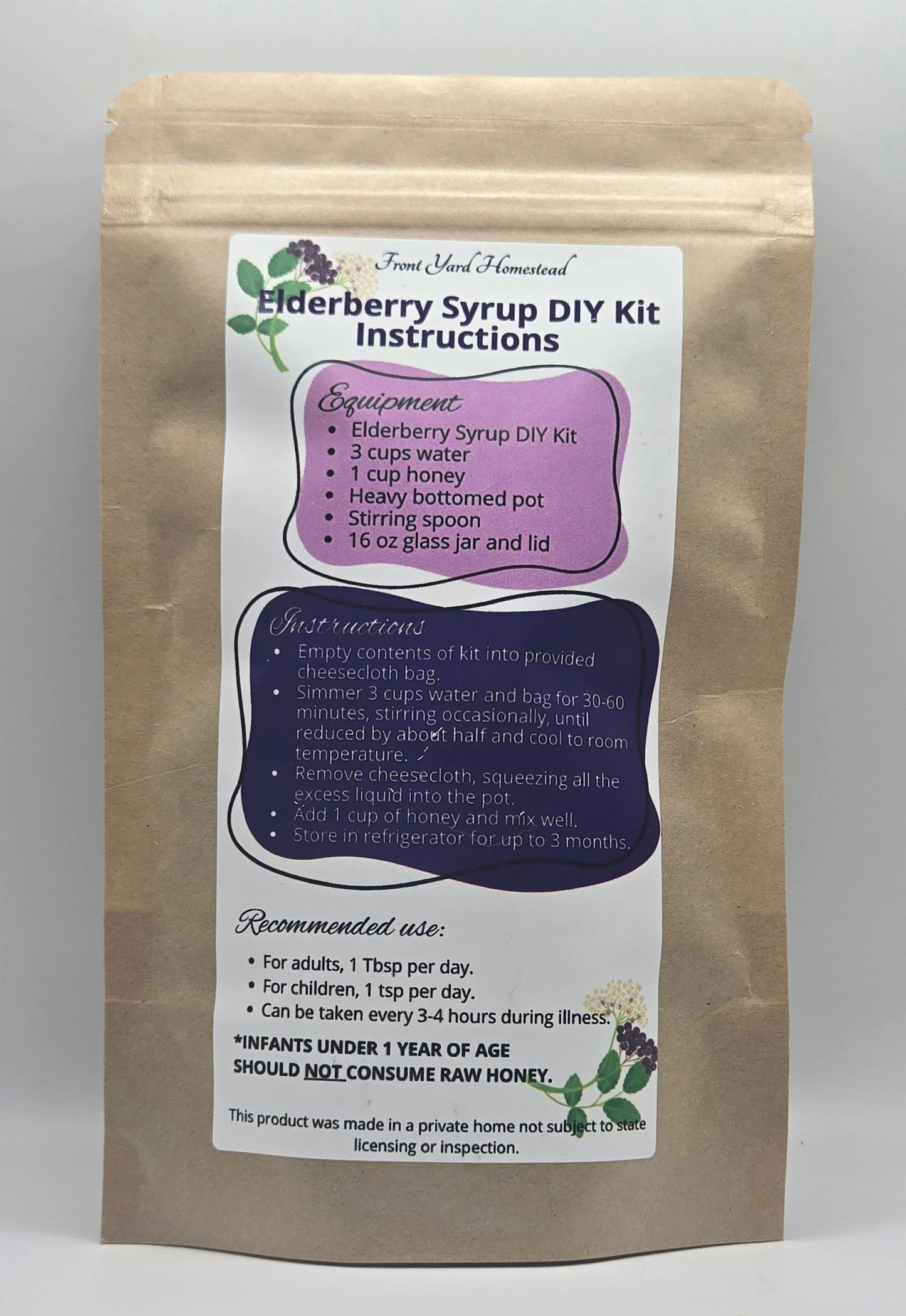 Elderberry Syrup DIY Kit