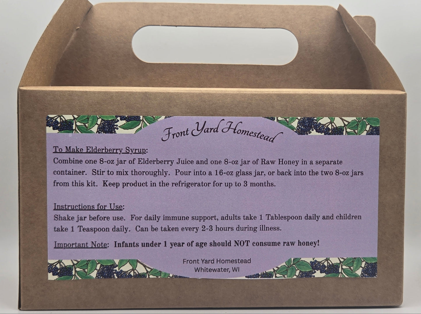 Elderberry Syrup Kit with Honey