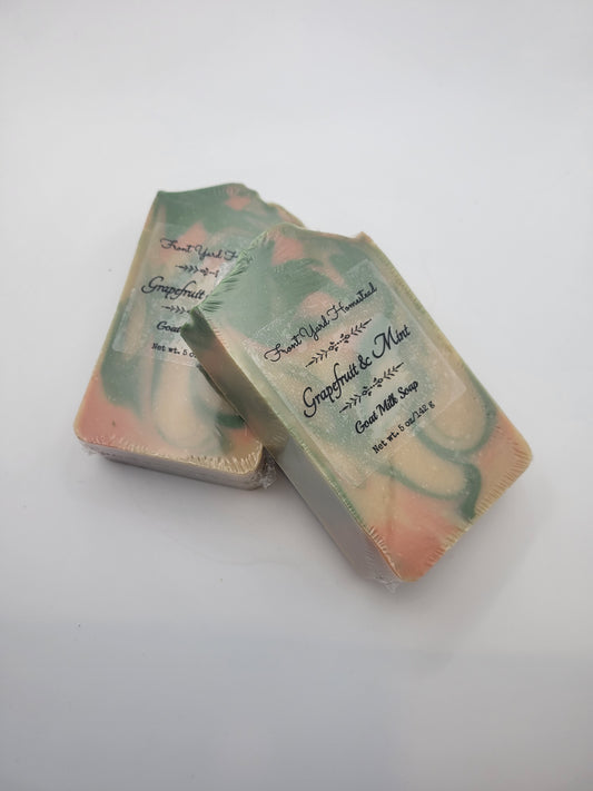 Grapefruit & Mint Goat Milk Soap